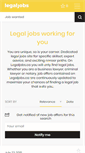 Mobile Screenshot of legaljobs.ca