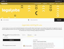 Tablet Screenshot of legaljobs.ca